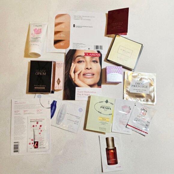 Luxury Sample Bundle Jo Malone Prada Dior Clarins Charlotte Tilbury Benefit Elta - Picture 2 of 6